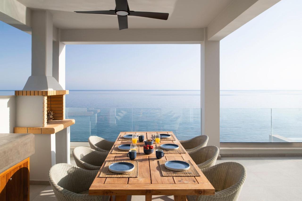 Rozites Luxury Beachfront Villa, By Hellocrete Kerames Exterior foto